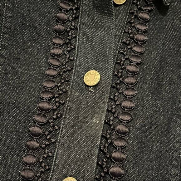 See By Chloe Denim Long Sleeve Jumpsuit Romper - Picture 7 of 8